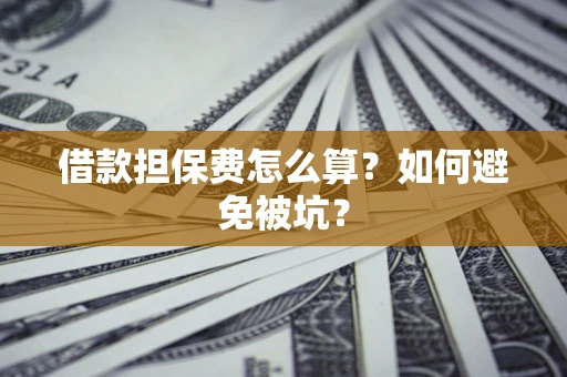 武汉借款担保费怎么算？如何避免被坑？